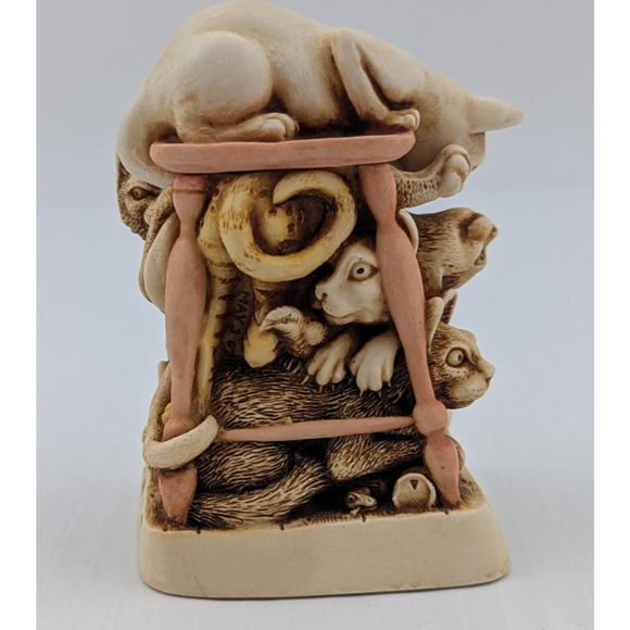 Harmony Kingdom Treasure Jest Trinket Box Tony's Tabbies Cat Pile Orange Tabby - Picture 6 of 13